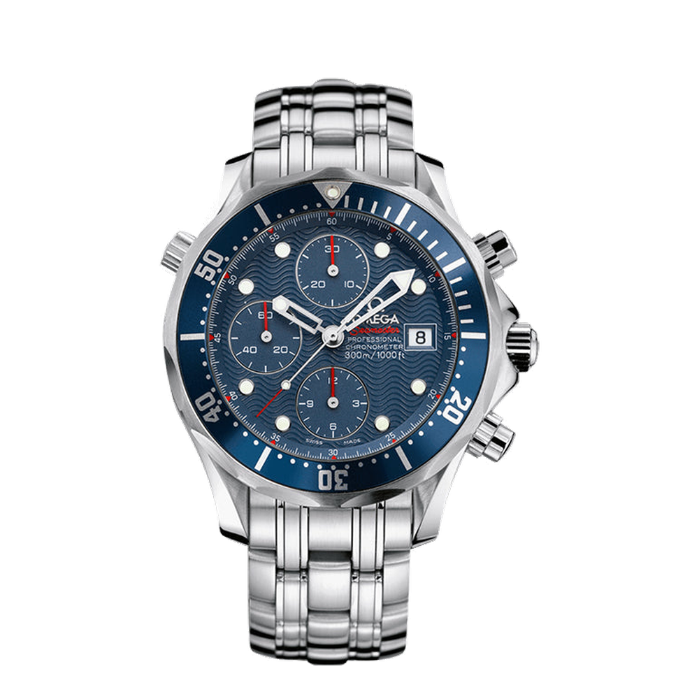Omega Diver 300M Automatic 41.5 Chronograph Stainless Steel / Blue / Bracelet