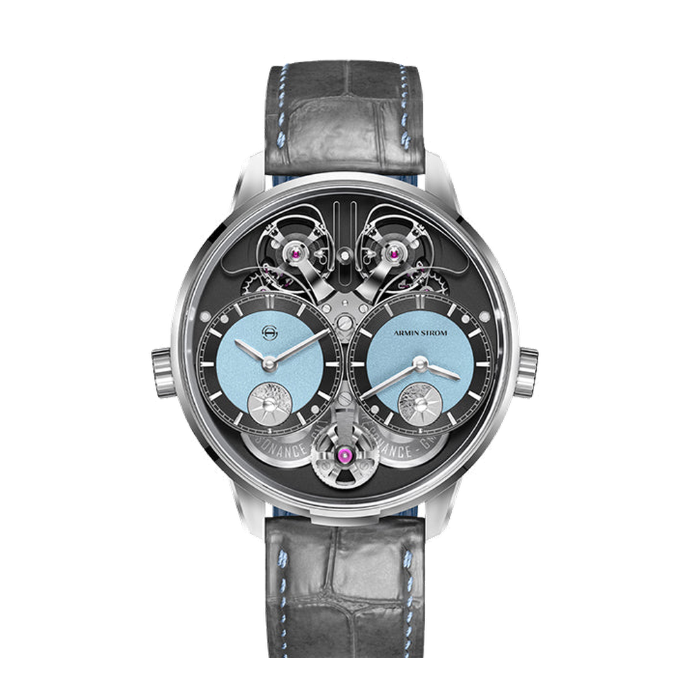 Armin Strom Dual Time GMT Resonance First Edition Skeletonised / Openwork Dial Straps
