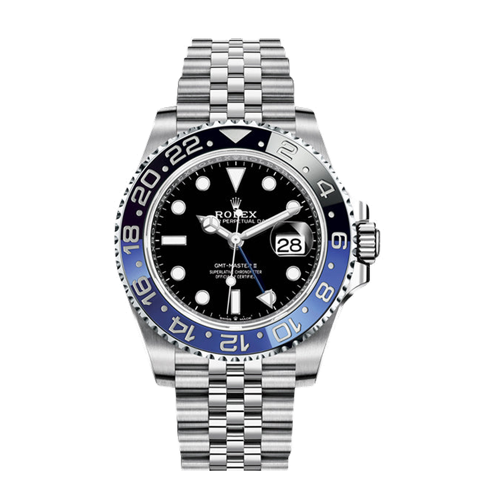 Rolex GMT-Master II Stainless Steel / BLNR / Jubilee Black Dial Straps
