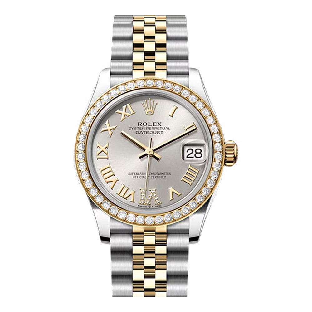Rolex Datejust 31 Stainless Steel / Yellow Gold / Diamond / Silver - Roman / Jubilee