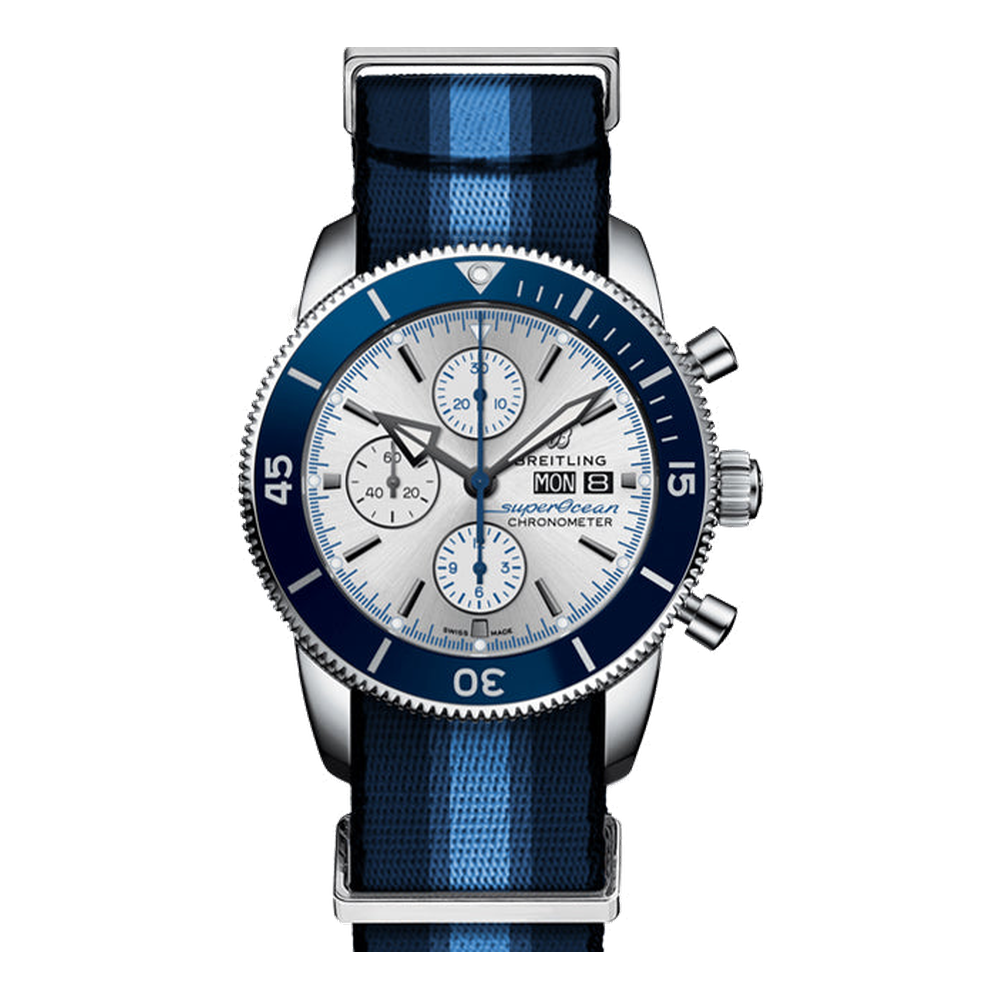 Breitling Superocean Heritage Chronograph 44 Ocean Conservancy White Dial Straps