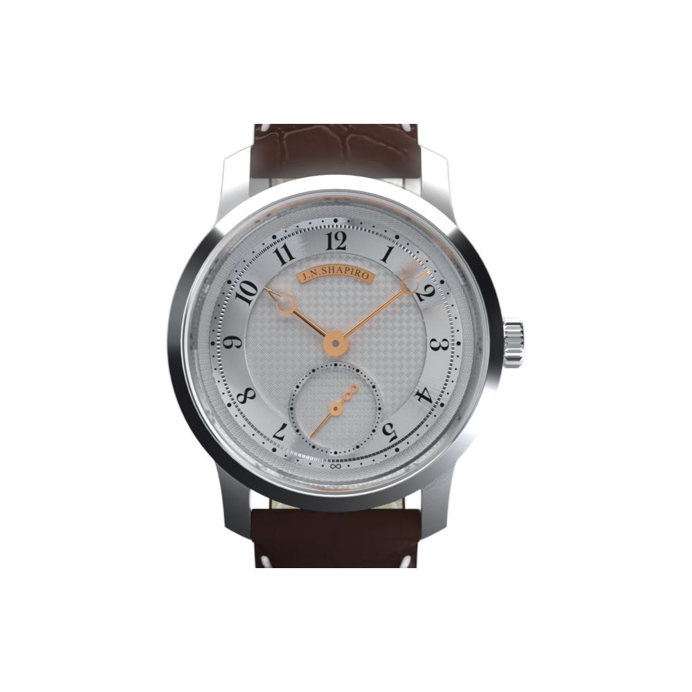 JN Shapiro Infinity Pure Silver Grey Dial Straps