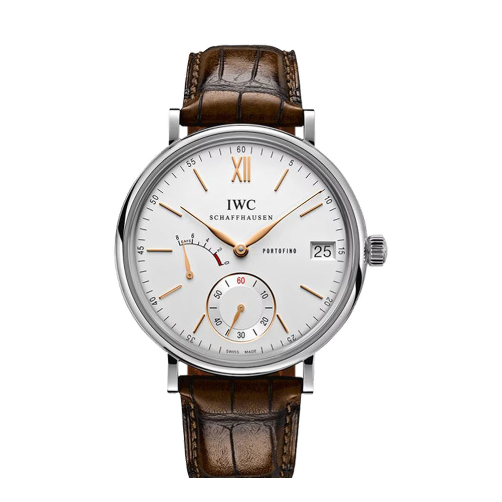 IWC Portofino Handwound Eight Days White Dial Straps