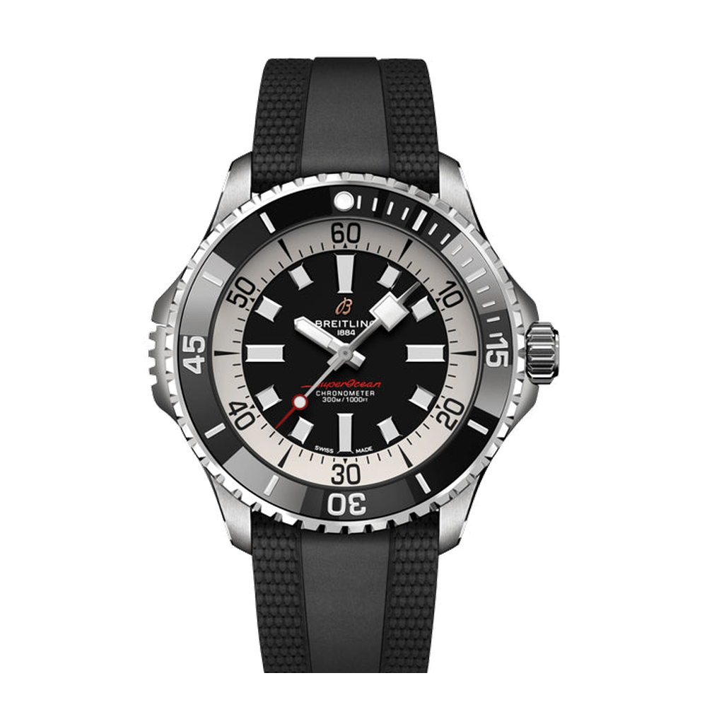 Breitling SuperOcean Automatic 46 Black Dial Straps
