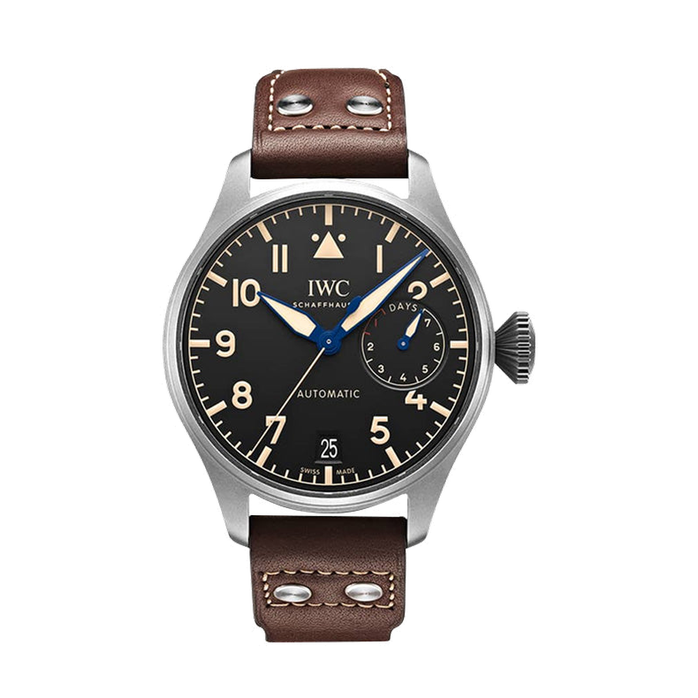 IWC Big Pilot Heritage Titanium Black Dial Straps