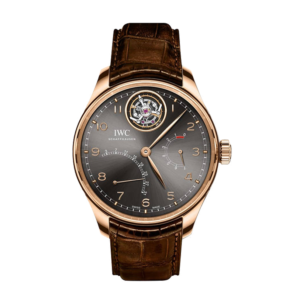 IWC Portugieser Tourbillon Mystère Rétrograde Red Gold / Ardoise