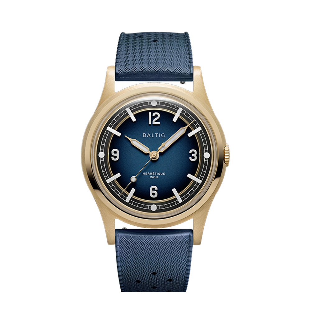 Baltic Hermetique Tourer Bronze Blue Blue/Navy Dial Straps
