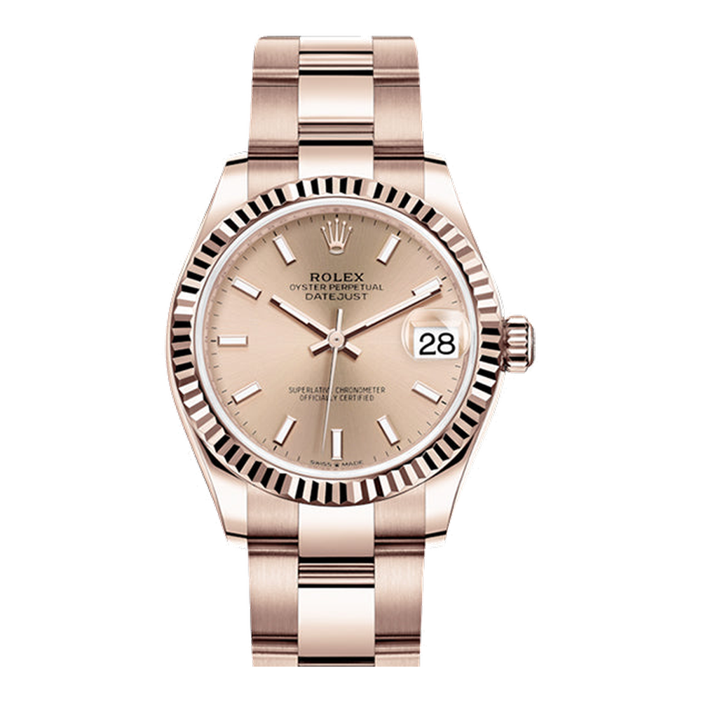 Rolex Datejust 31 Rose Gold / Fluted / Rose / Oyster