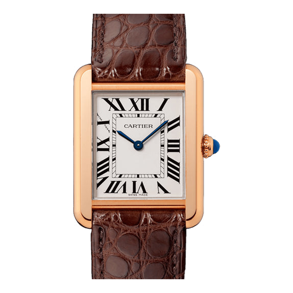 Cartier Tank Solo Small White Dial Straps