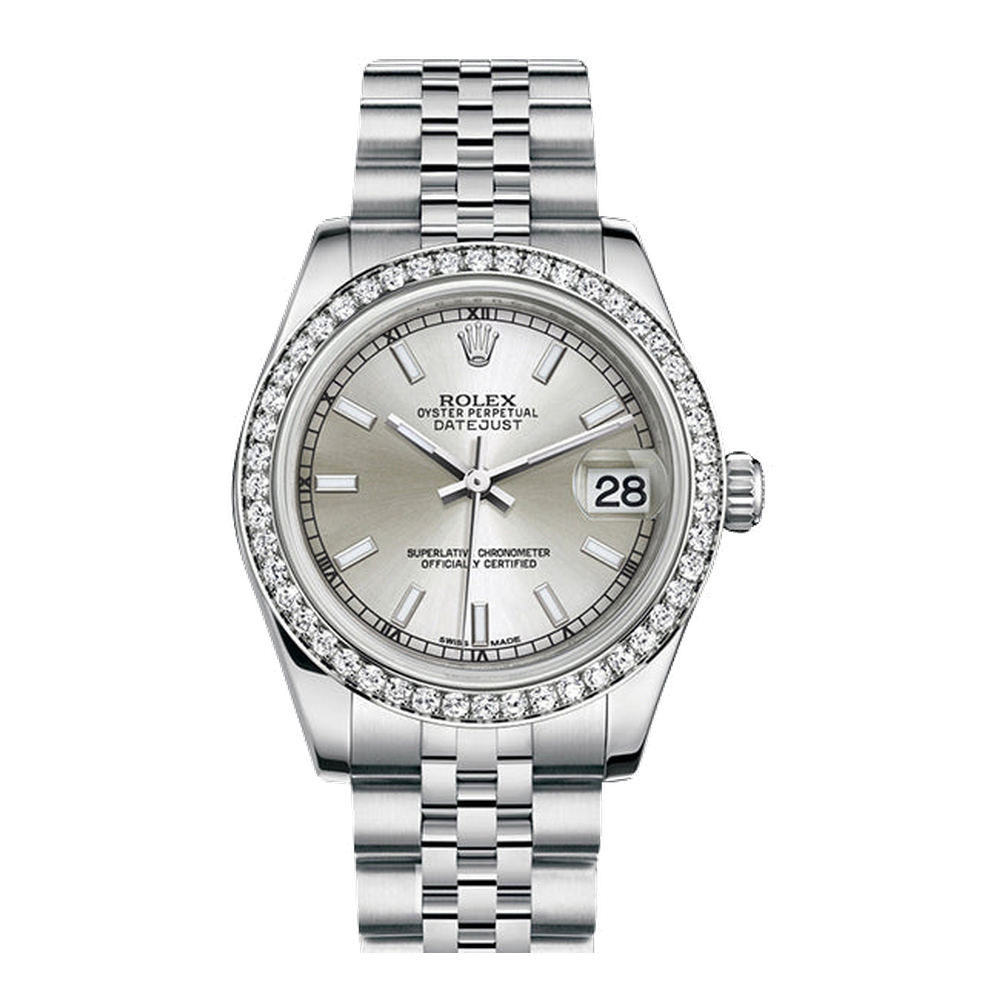 Rolex Datejust 31 Stainless Steel Diamond / Jubilee / Silver