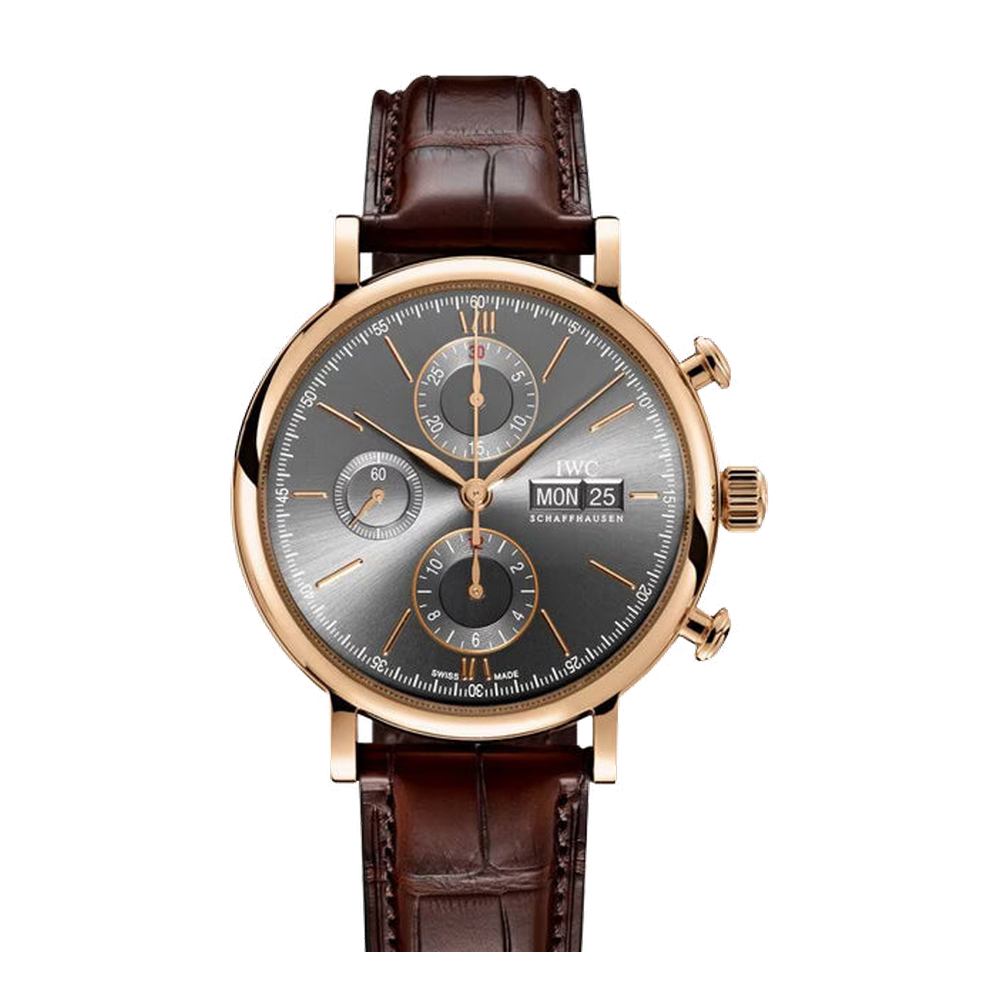 IWC Portofino Chronograph Grey Dial Straps