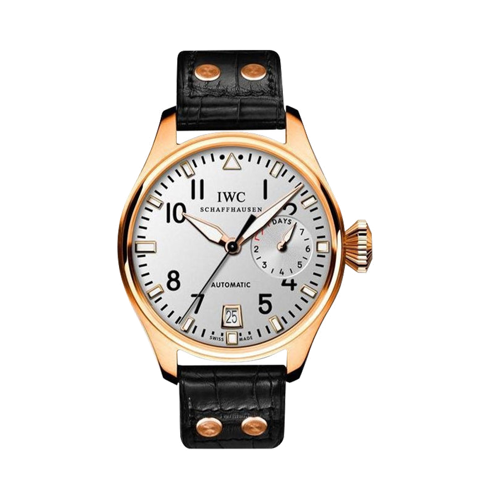 IWC Big Pilot Red Gold / Silver / Tourneau Grey Dial Straps