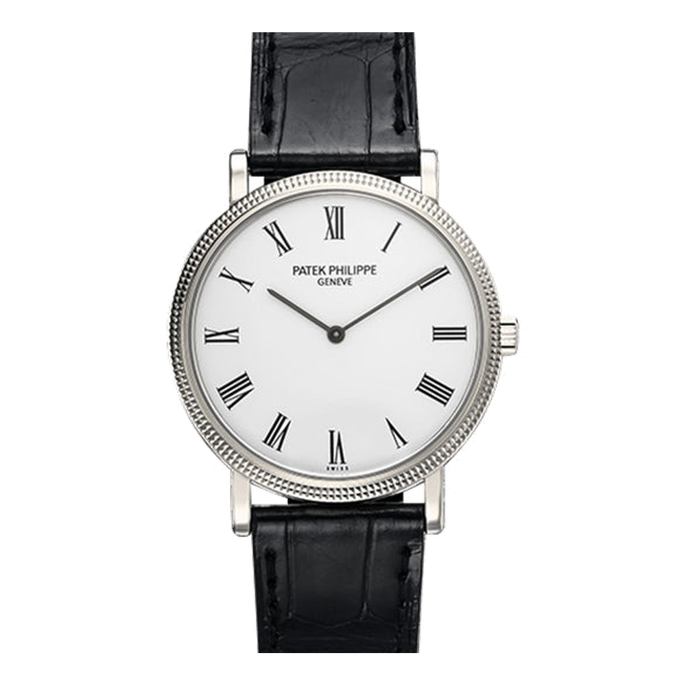 Patek Philippe Calatrava 5120 White Gold White Dial Straps
