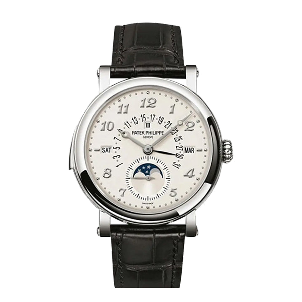 Patek Philippe Minute Repeater Perpetual Calendar 5213 White Dial Straps