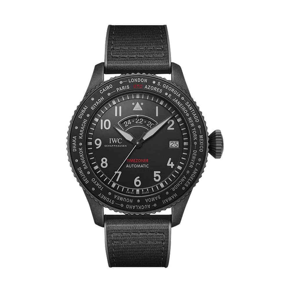 IWC Pilot’s Watch Timezoner Top Gun Ceratanium