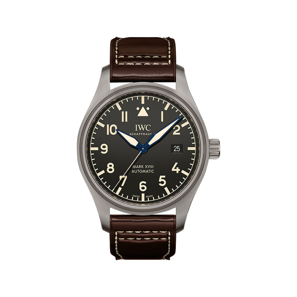 IWC Pilot's Watch Mark XVIII Heritage Black Dial Straps