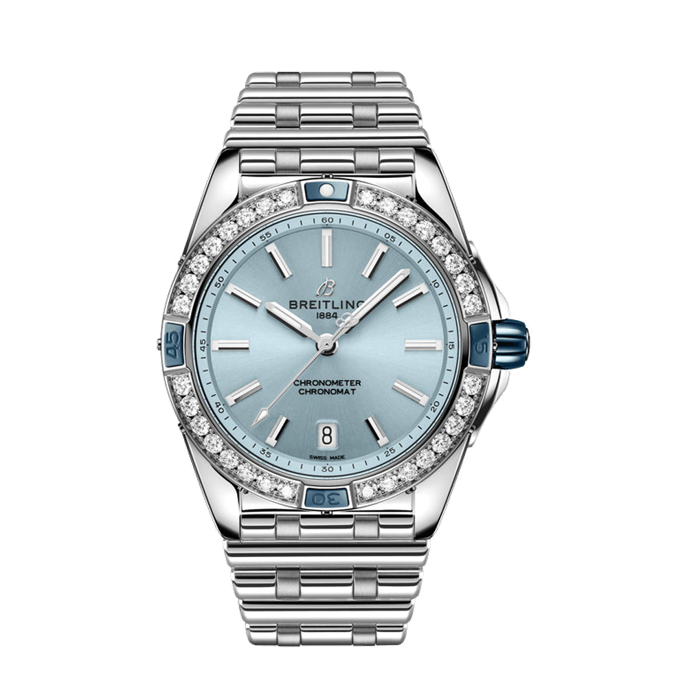 Breitling Super Chronomat Automatic 38 Blue / Navy Dial Straps
