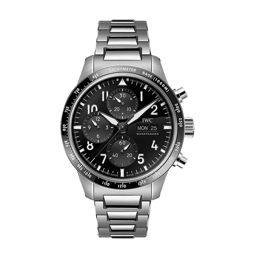 IWC Pilot's Watch Performance Chronograph Titanium / Black / Bracelet