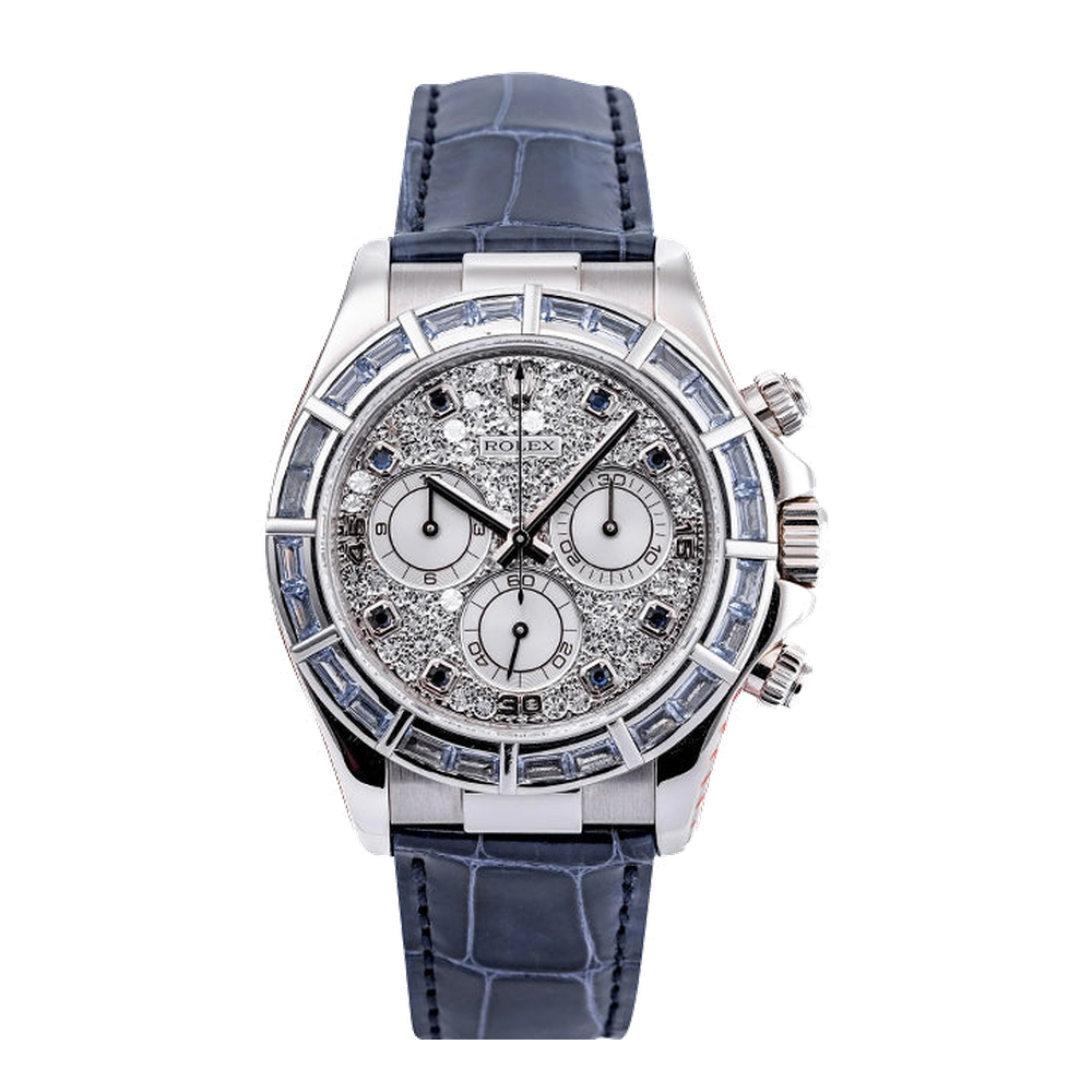 Rolex Daytona White Gold Sapphire Strap