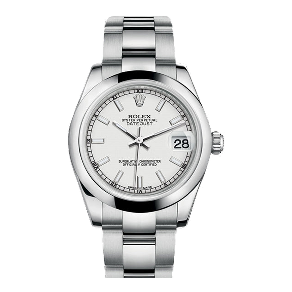 Rolex Datejust 31 Stainless Steel Domed / Oyster / White
