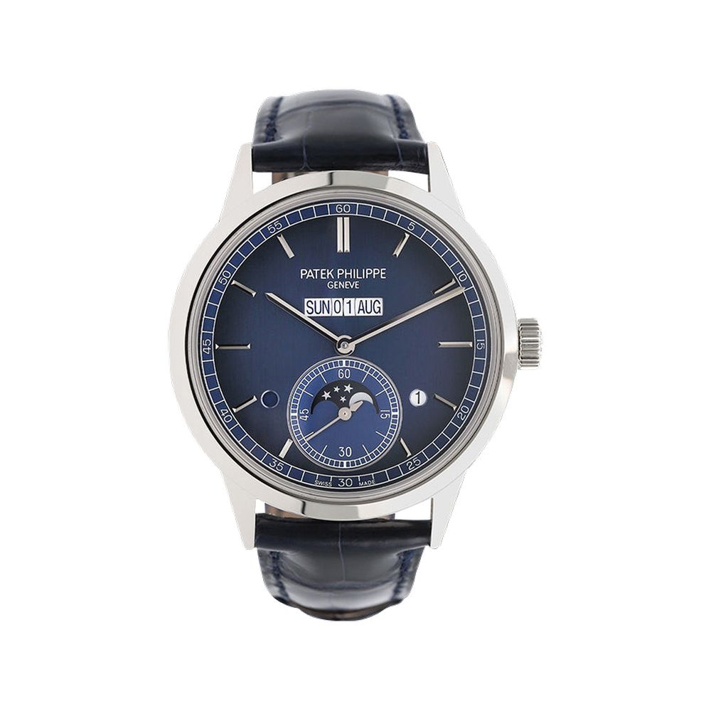 Patek Philippe Perpetual Calender 5236 Platinum / Blue Blue / Navy Dial Straps