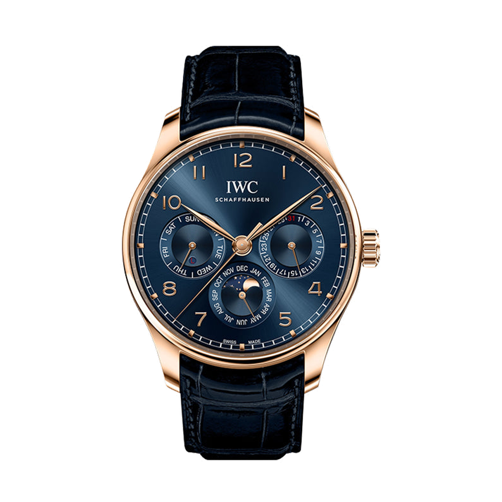 IWC Portugieser Perpetual Calendar 42 Red Gold / Blue / Boutique Edition