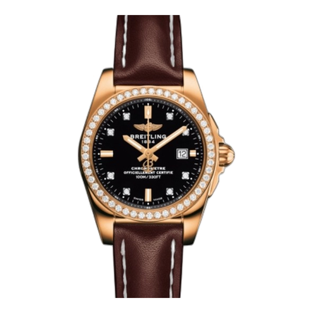 Breitling Rose Gold / Diamond / Trophy Black Diamond