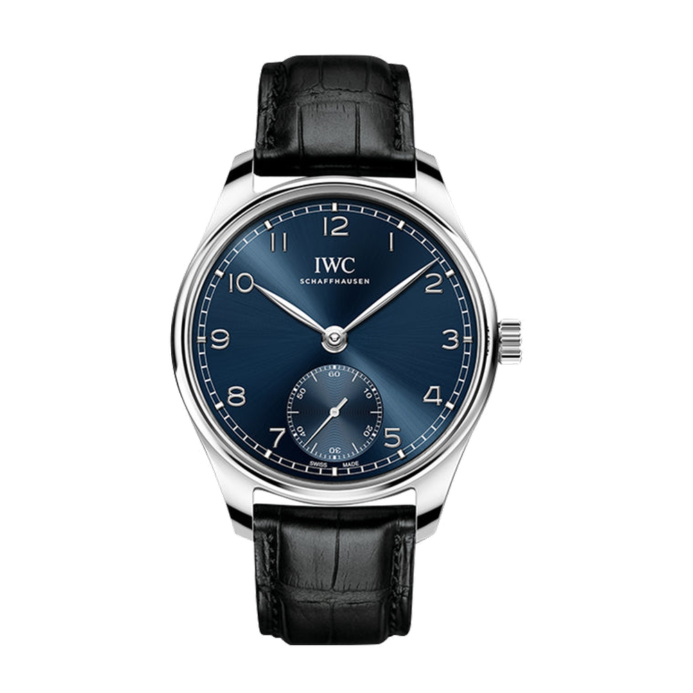 IWC Portugieser Automatic 40 Stainless Steel / Blue / Alligator