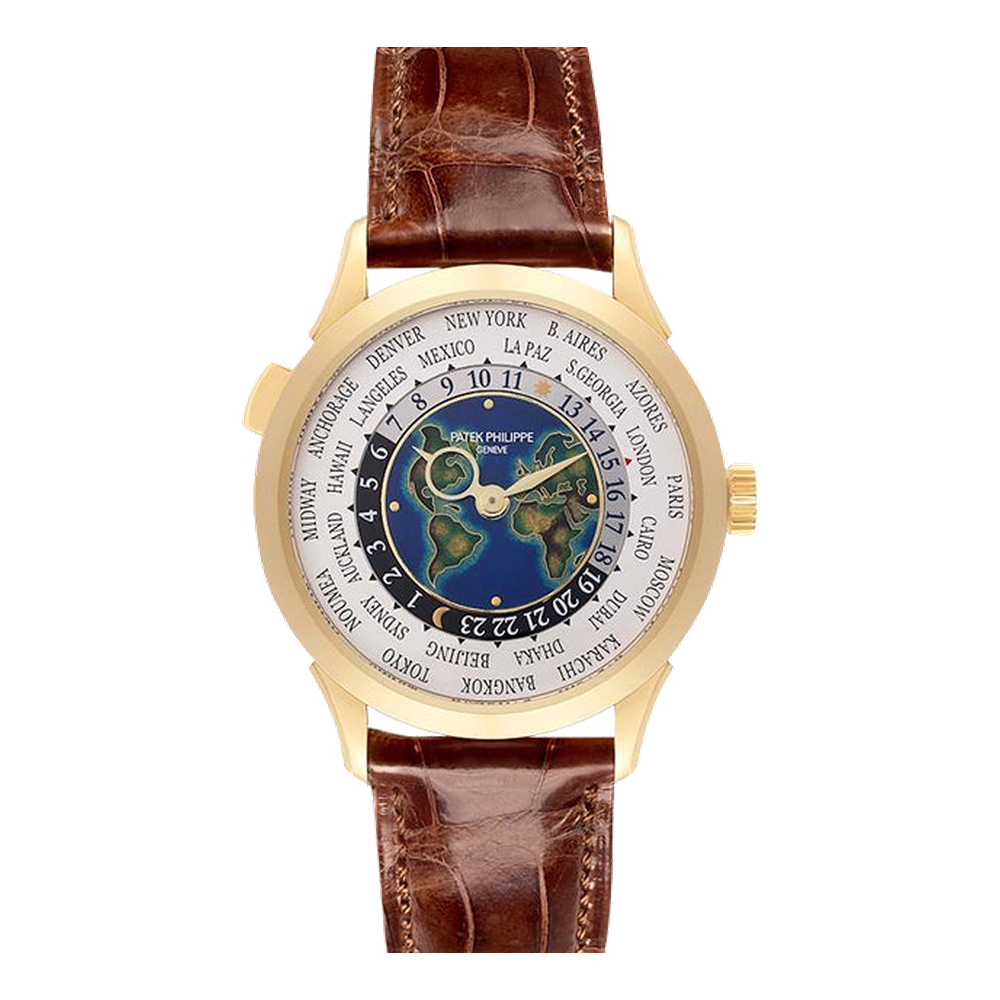 Patek Philippe World Time 5231 Yellow Gold / America's, Europe and Africa Multi Dial Straps