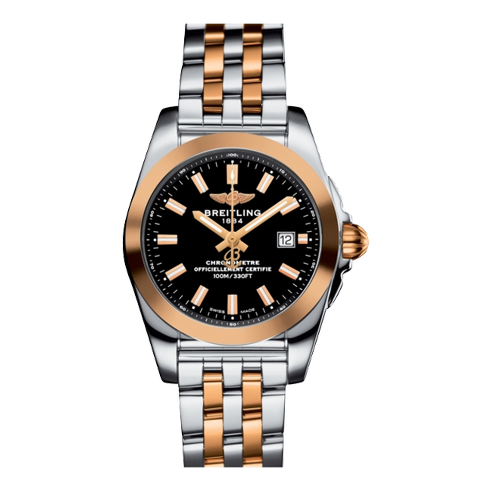 Breitling Stainless Steel / Rose Gold / Trophy Black