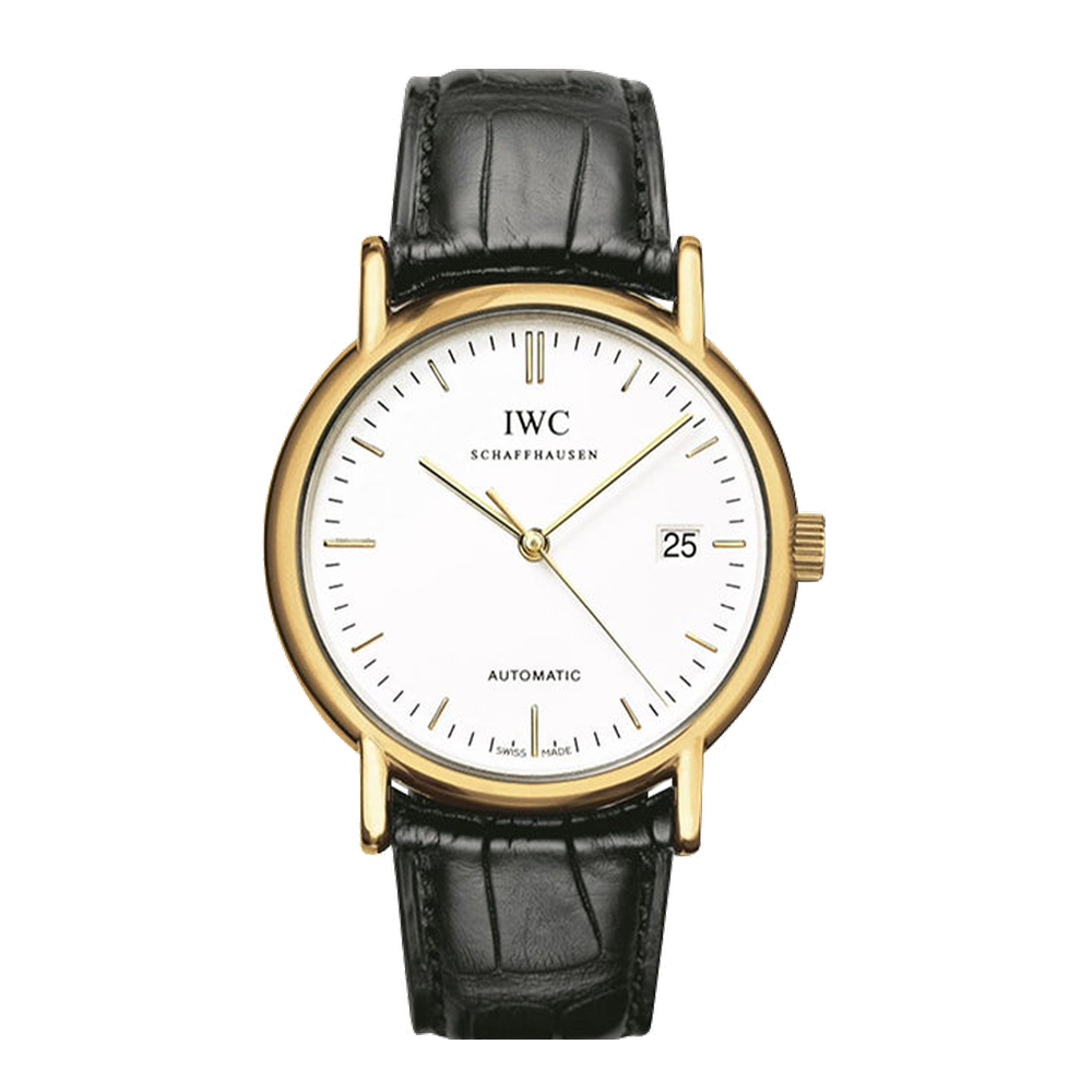 IWC Portofino Automatic / Yellow Gold / White / Strap