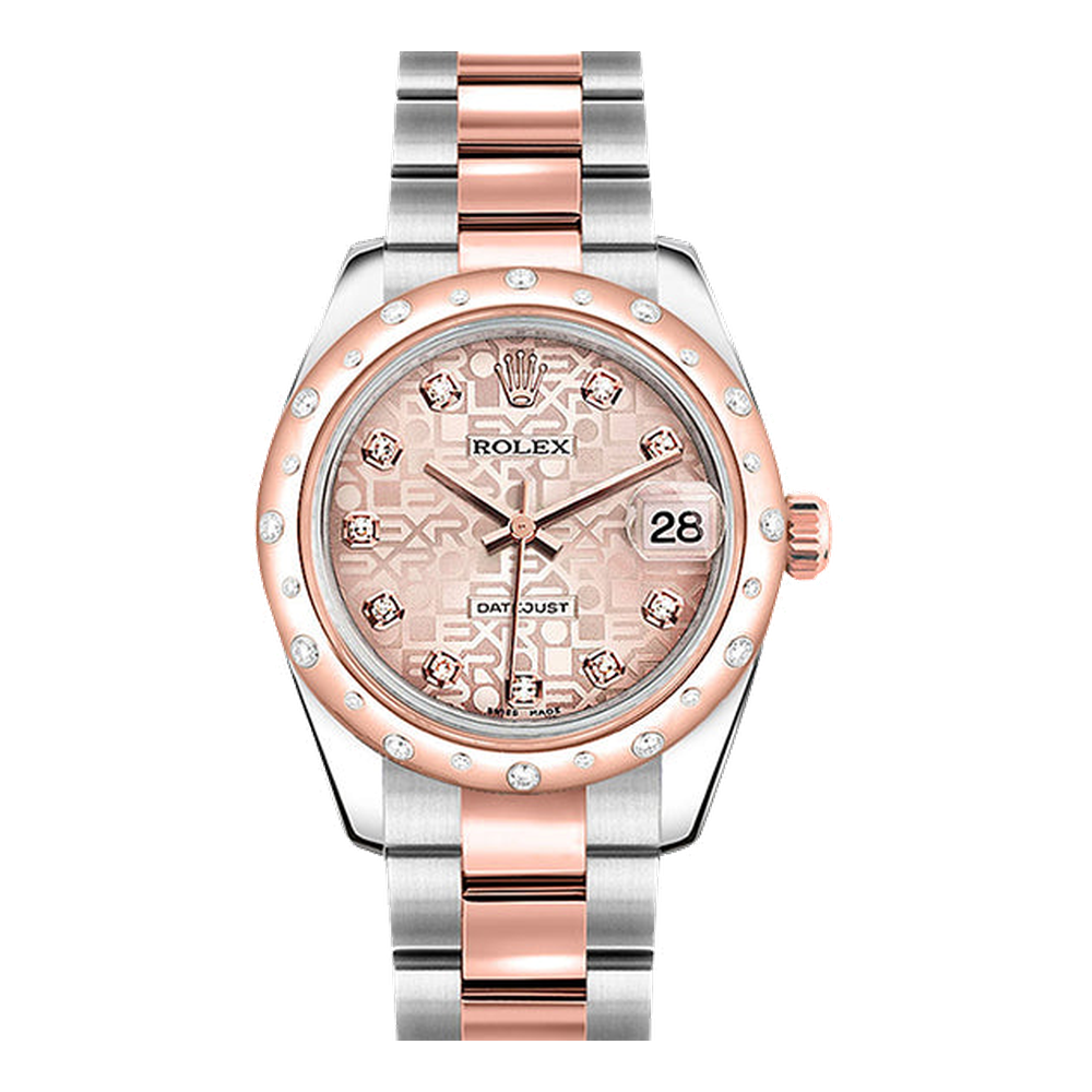 Rolex Datejust 31 Rolesor Everose Domed Diamond / Jubilee / Pink Computer