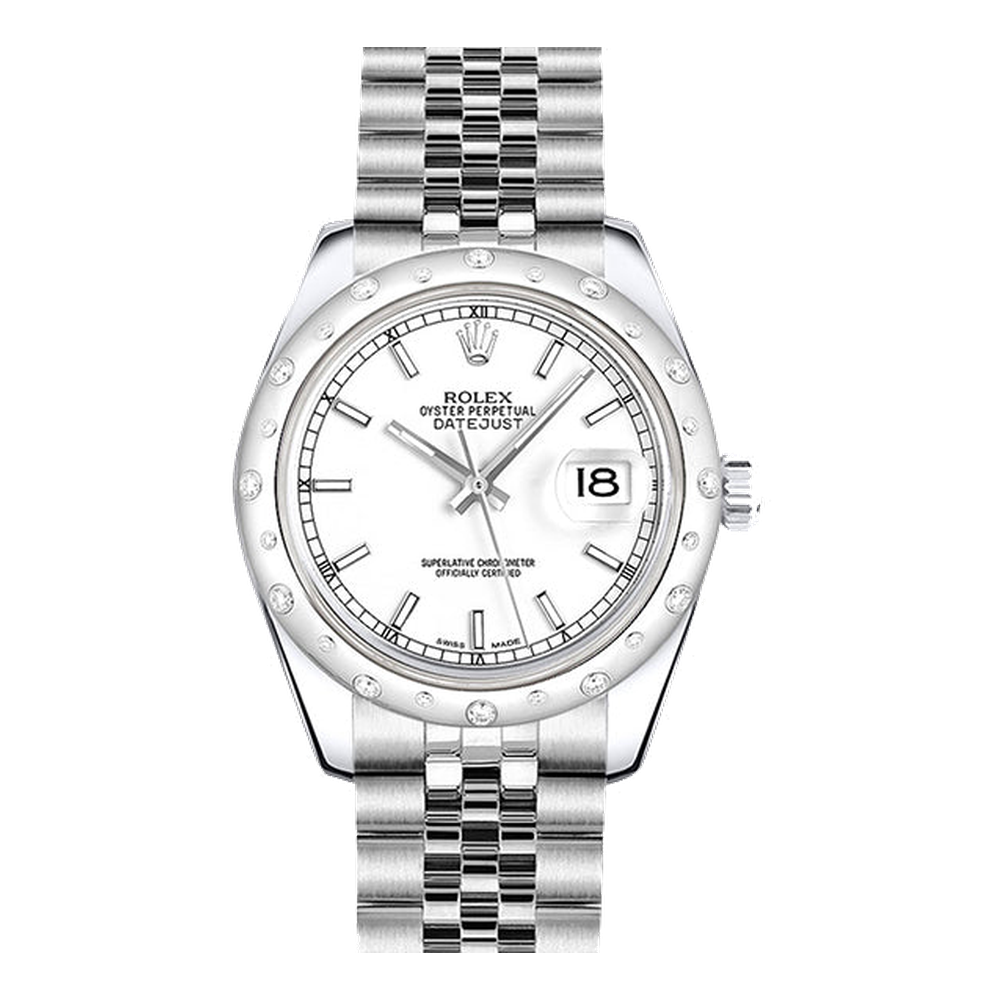 Rolex Datejust 31 Stainless Steel Domed Diamond / Jubilee / White