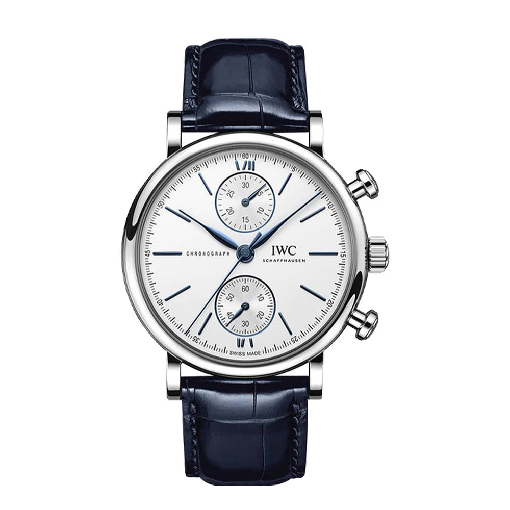 IWC Portofino Chronograph 39 Stainless Steel / Silver - Blue