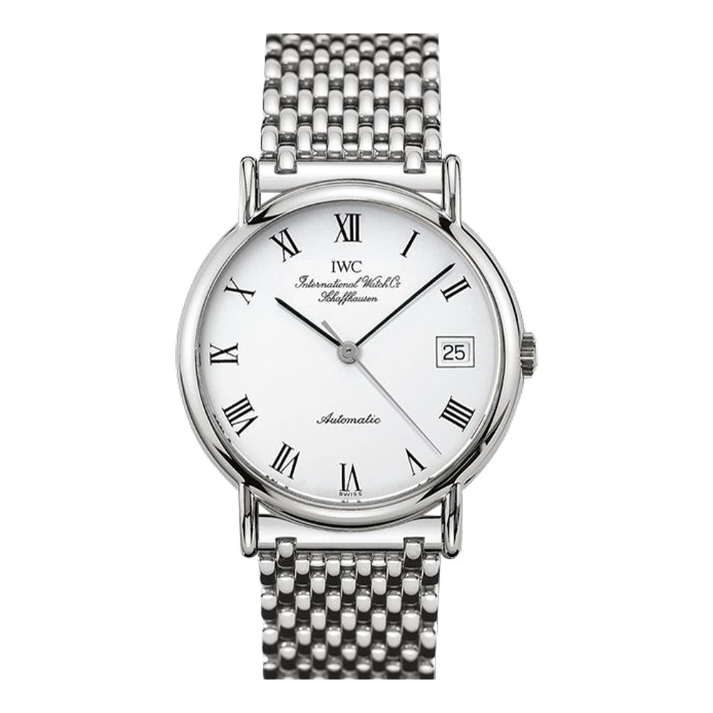 IWC Portofino Automatic Stainless Steel / White - Roman / Bracelet