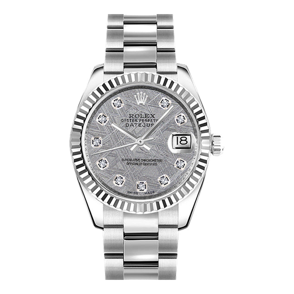 Rolex Datejust 31 Stainless Steel Fluted / Oyster / Meteorite