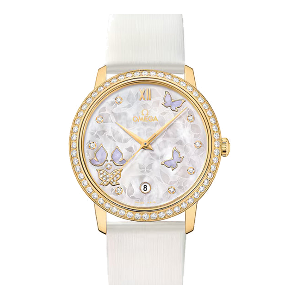 Omega De Ville Prestige White Dial Straps