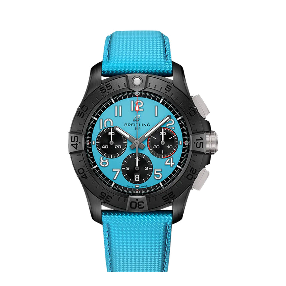 Breitling B01 Chronograph 42 Night Mission Blue/Navy Dial Straps