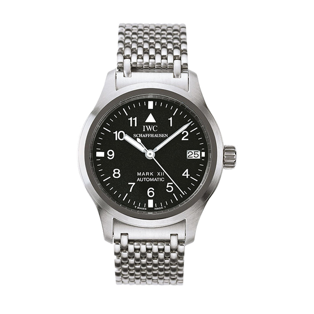 IWC Pilot's Watch Mark XII Stainless Steel / Black / Bracelet