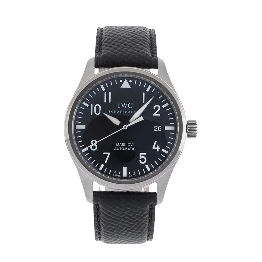 IWC Pilot's Watch Mark XVI Stainless Steel / Black / Strap