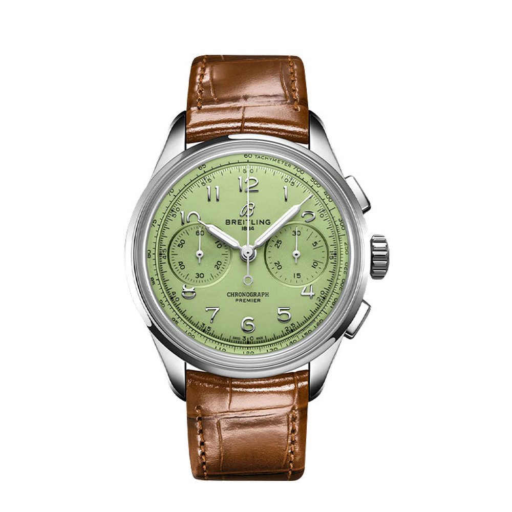 Breitling B09 Chronograph 40 Green Dial Straps