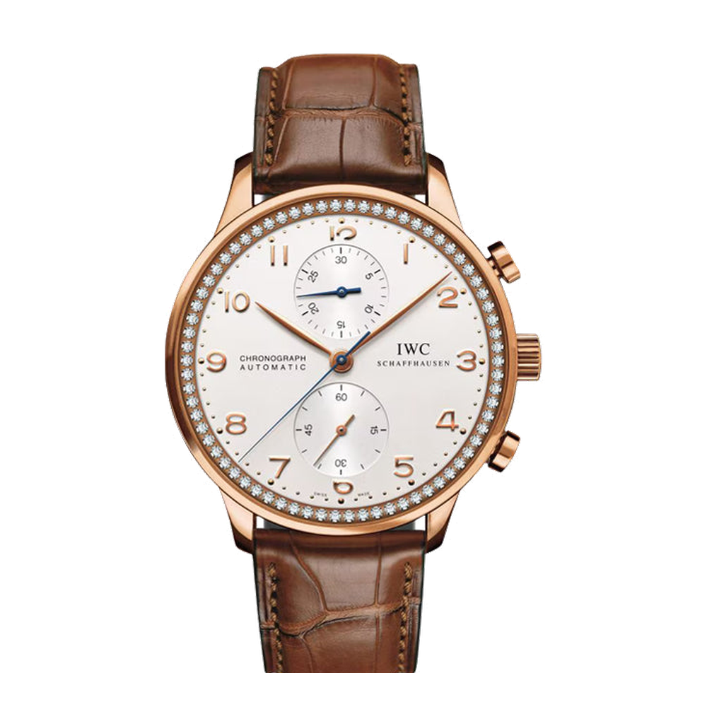 IWC Portugieser Chronograph White Dial Straps