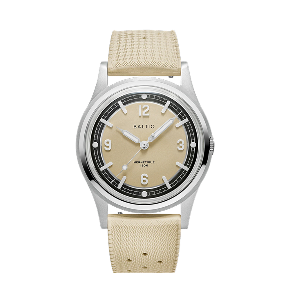 Baltic Hermetique Tourer Beige Natural/Cream Dial Straps