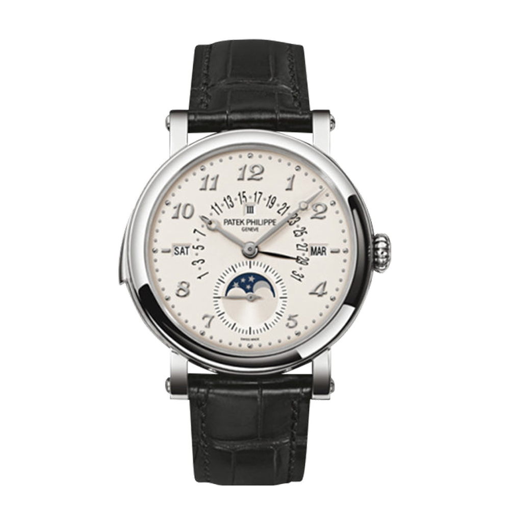 Patek Philippe Minute Repeater Perpetual Calendar 5213 White Dial Straps