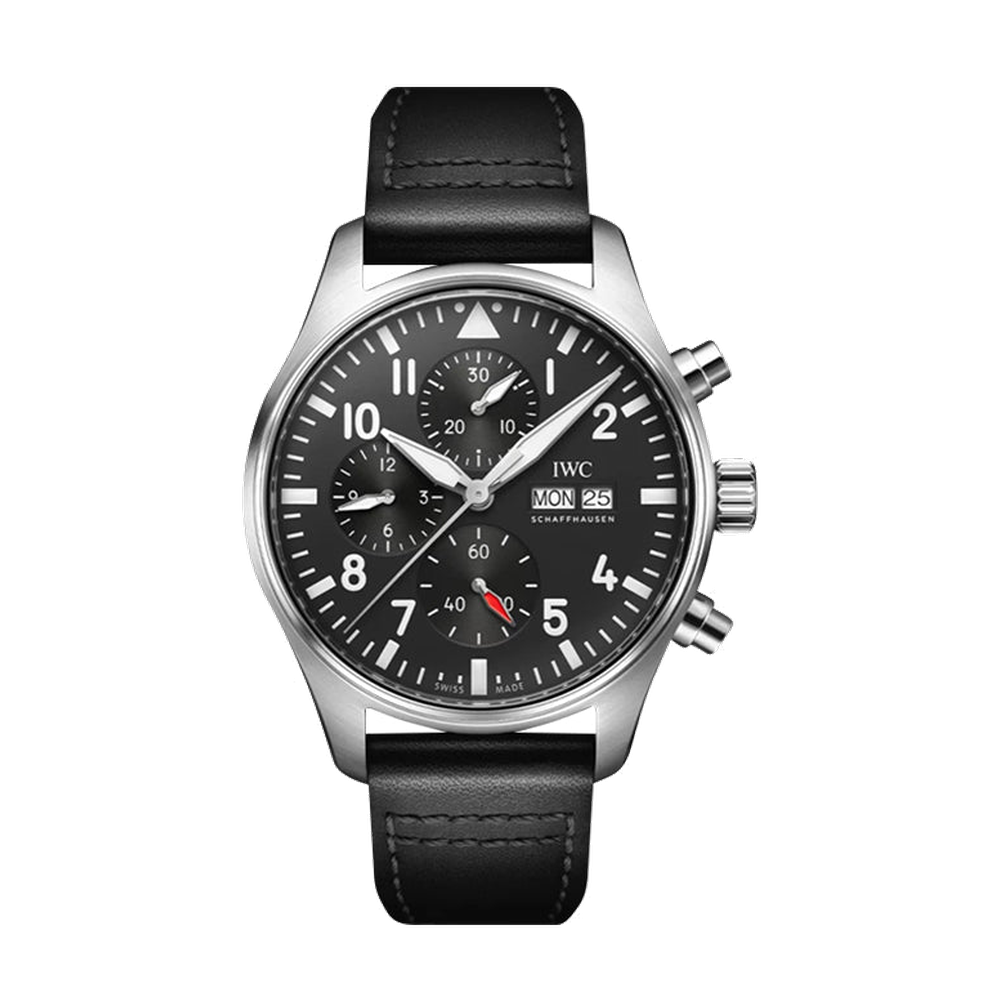 IWC Pilot's Watch Chronograph Stainless Steel / Black