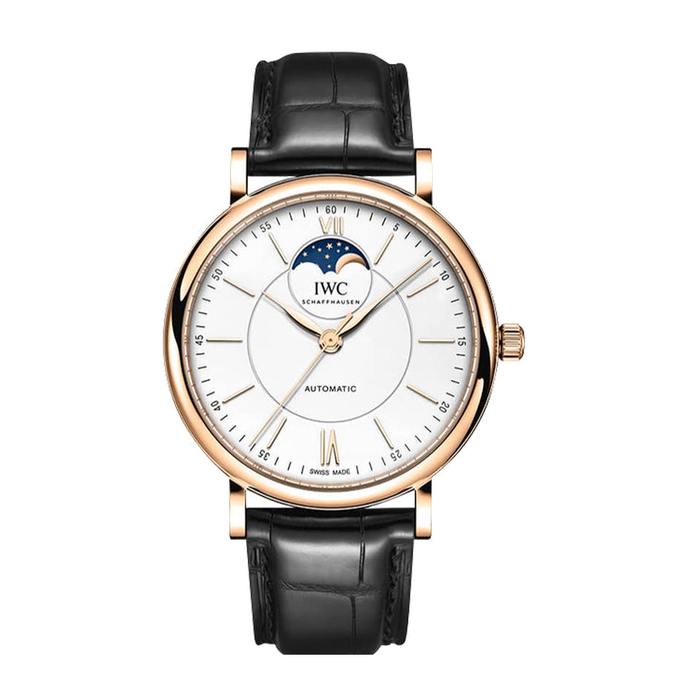 IWC Portofino Automatic Moonphase Red Gold / Silver