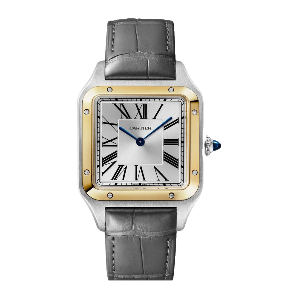 Cartier Santos-Dumont Large Two-Tone White Dial Straps