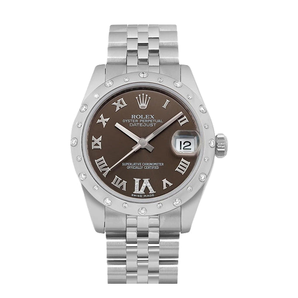 Rolex Datejust 31 Stainless Steel Domed Diamond / Jubilee / Bronze - Roman