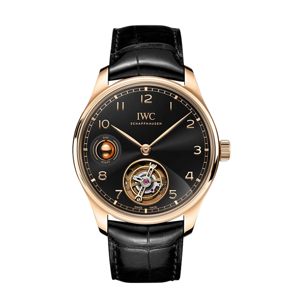 IWC Portugieser Hand-Wound Tourbillon Day & Night Armor Gold / Black