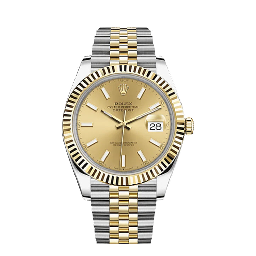 Rolex Datejust 41 Rolesor Yellow - Fluted / Jubilee / Champagne - Fluted